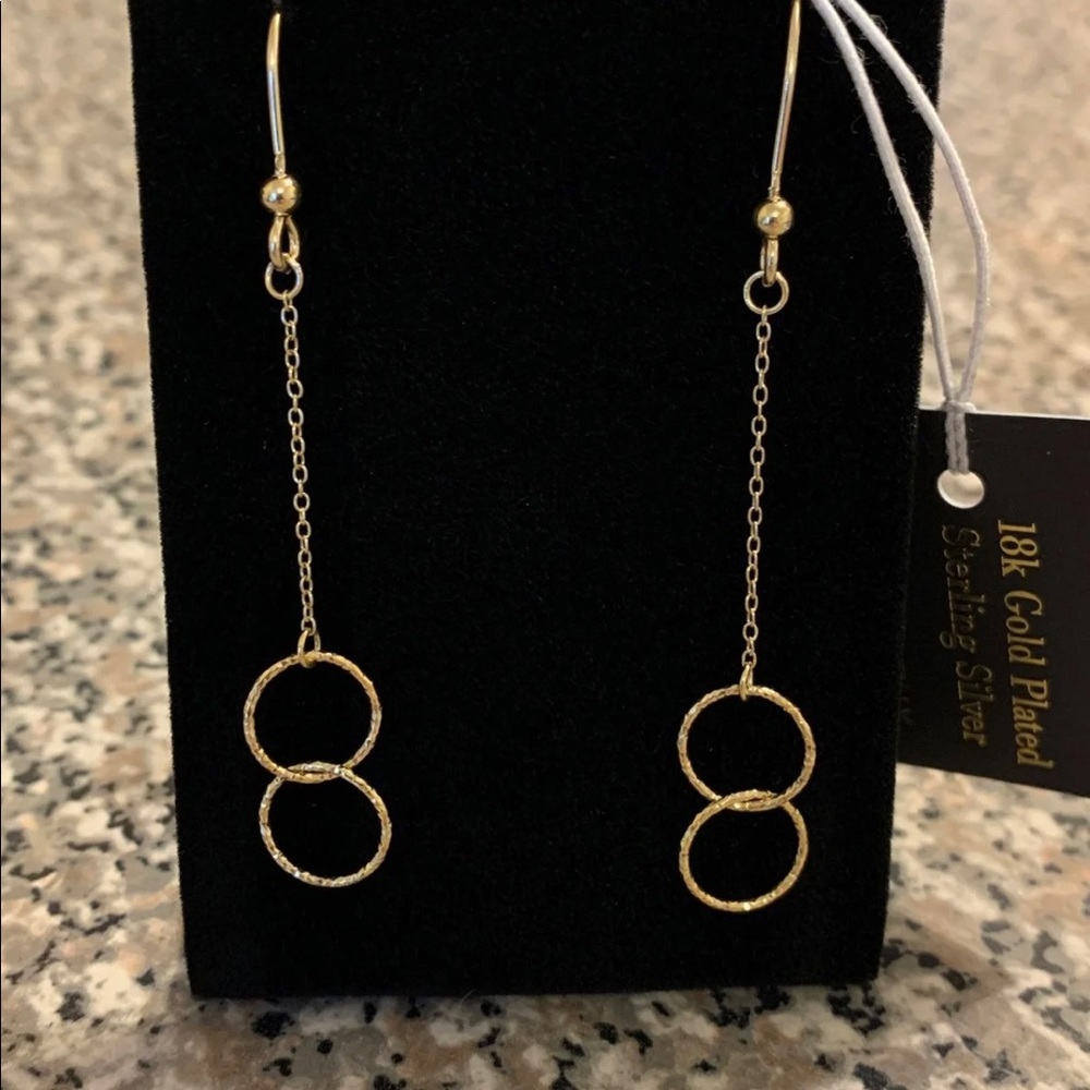 18K Gold Plated Sterling Silver Earrings